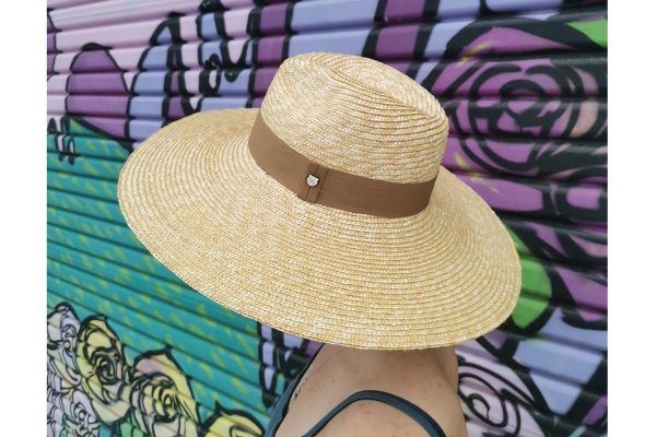 Fedora Wide Brim Wheat Straw - Image 7