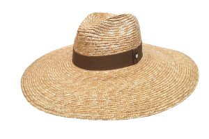 Fedora Wide Brim Wheat Straw