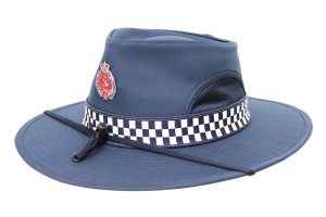 Structured Wide Brim Hat with Mesh Inserts