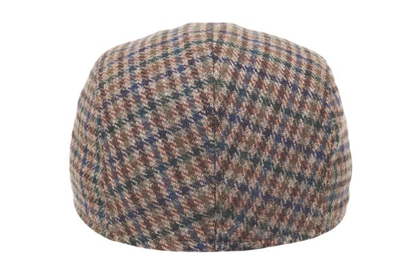 Devon Houndstooth Lambswool Tweed Duckbill Cap - Image 4