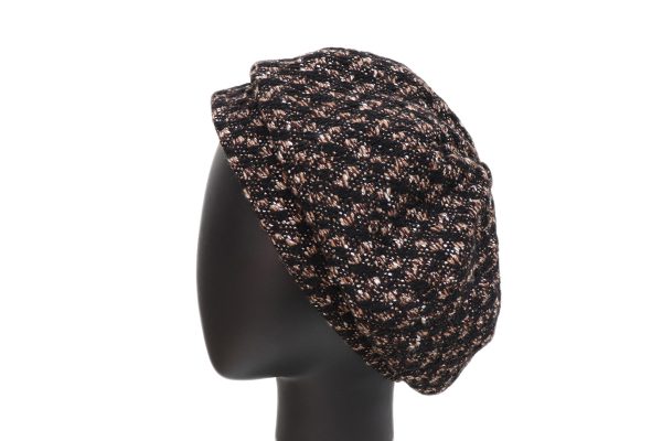 Ladies Boucle Wool Blend Baker Beret - Image 3
