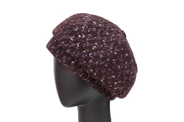 Ladies Boucle Wool Blend Baker Beret - Image 2