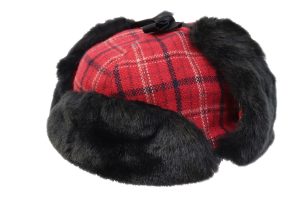 Check Cossack with Faux Fur