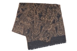 Wool Blend Wide Scarf