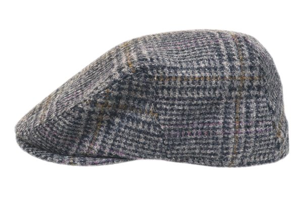 Kently Overcheck English Wool Tweed Traditional Cheesecutter - Image 3
