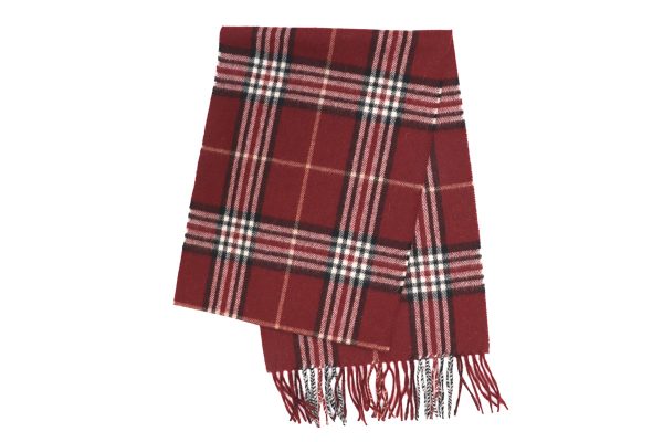 Cashmere & Wool Plaid Scarf