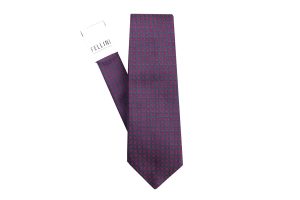 Fellini Cerise Jacquard Tie
