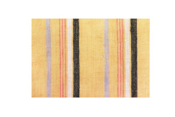Yellow Stripe Linen Kimono Robe - Image 2
