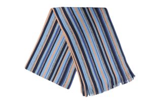 Wool Knitted Striped Scarf
