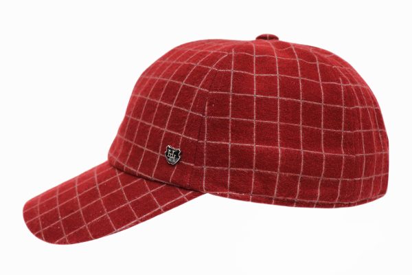Red Check Baseball Cap - Image 2