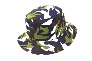 Navy Camo Drop Brim Bucket Hat