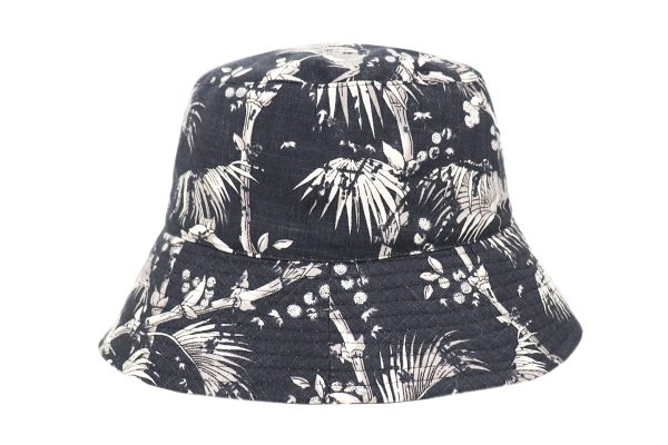 Ladies Chinoiserie Zoe Drop Brim Bucket Hat - Image 3
