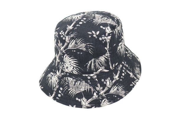 Ladies Chinoiserie Zoe Drop Brim Bucket Hat - Image 2
