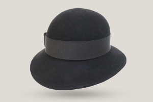 Fur Felt Asymmetrical Cloche