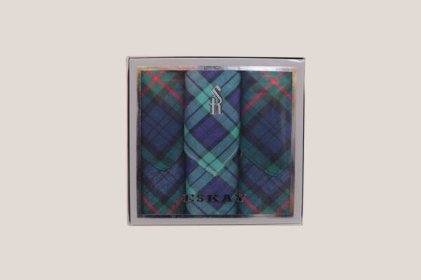 Gift Boxed Tartan Hankies 3pk