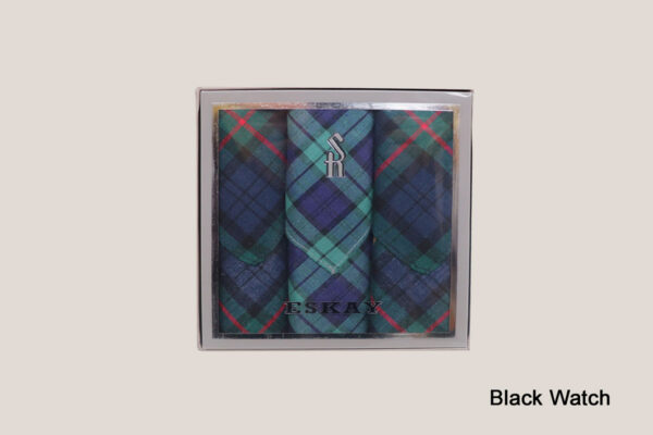 Gift Boxed Tartan Hankies 3pk - Image 2