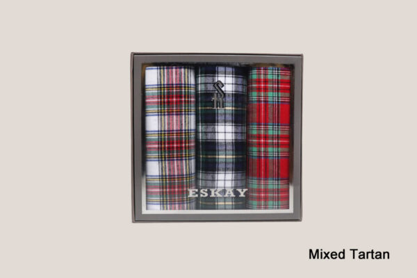 Gift Boxed Tartan Hankies 3pk - Image 4