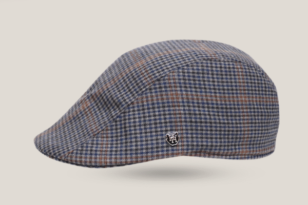 Home Check English Wool Tweed Duckbill Cap - Image 2