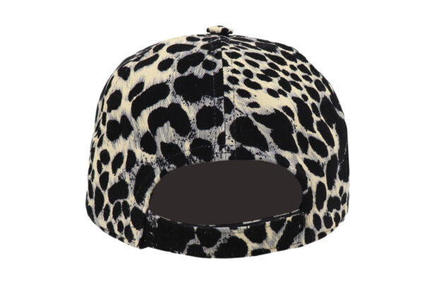 Leopard Cotton Cord Baseball Cap - Image 4