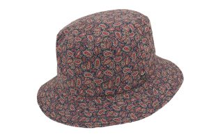 Paisley Drop Brim Bucket Hat