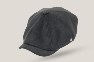 Long Pile 100% Wool Paperboy Cap